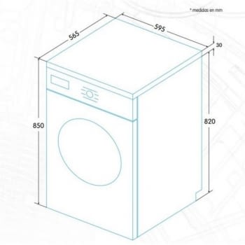 EDESA EWF-1280 WH Lavadora Blanca 8kg 1200 rpm A+++ |STOCK - 4
