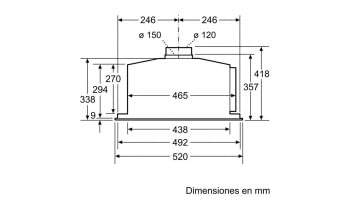 Siemens LB59584M Módulo de integración 52cm | Metallic | iQ700 A++ - 3