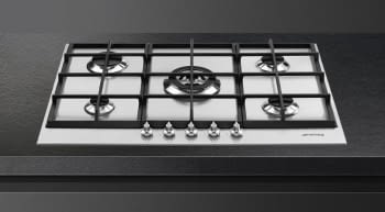 Placa Gas Smeg PX175 72cm 5 Fuegos Semifilo Inox | Envío Gratis