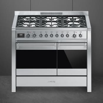 SMEG A2-81 Cocina a Gas | Diseño OPERA 100 x 60 | 2 Hornos | Acero Inox | Envío Gratis - 2