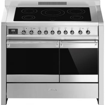 SMEG A2PYID-81 Cocina de Inducción 90cm x 60cm | 2 Hornos ( Principal Pirolítico) | Acero Inox | A+ | Envío Gratis
