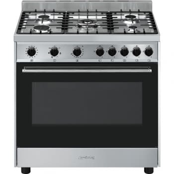 SMEG B901GMXI9 Cocina a Gas 90cm x 60cm | 1 Horno Eléctrico | Acero Inoxidable | Envío Gratis