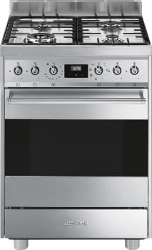SMEG C6GMX9 Cocina de Gas | Diseño Clásico 60 x 60 | 1 Horno Eléctrico | Acero Inoxidable | A
