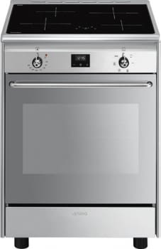 SMEG CX60ISVT9 Cocina de Inducción 60cm x 60cm | 1 Horno Eléctrico | Acero Inox | Envío Gratis