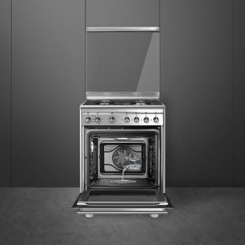 SMEG CX68MDS8 Cocina de Gas 60cm x 60cm | 1 Horno Eléctrico Vapor | Acero Inox | Envío Gratis - 2