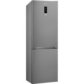 Frigorífico combi SMEG FC18EN4AX| 1860x595x650mm | Puerta reversible | Bisagras derecha | Bandeja regulable en cristal | Iluminación Leds | Acero