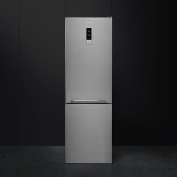 Frigorífico combi SMEG FC18EN4AX| 1860x595x650mm | Puerta reversible | Bisagras derecha | Bandeja regulable en cristal | Iluminación Leds | Acero - 2