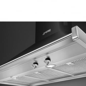 SMEG KD90HNE Campana decorativa de pared | 90 cm | Color Negro | 815 m³ | A+ | Envío Gratis - 3