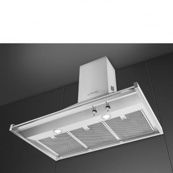 SMEG KD90HXE Campana decorativa de pared | 90 cm | Acero Inoxidable | 815 m³ | A+ | Envío Gratis - 2
