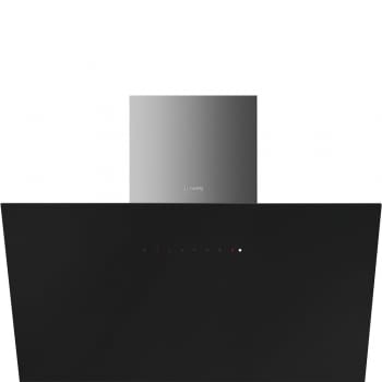 SMEG KICV90BL Campana de pared Inclinada | 90 cm | Color Negro | 815 m³ | A+ | Envío Gratis