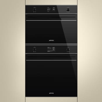 SMEG PR3845N Perfil de unión entre dos Hornos de 60 cm en Color Negro - 2