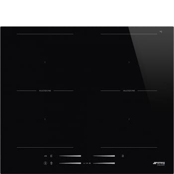 SMEG SI2M7643D Placa de Inducción 60 cm Cristal Negro con 4 Zonas de Cocción | Envío Gratis