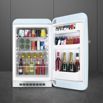 Smeg FAB10HRPB2 Frigorífico Mini Homebar 55 cm en color Azul celeste | MonoPuerta con Apertura a la derecha | A++ | ¡Envío Gratis!