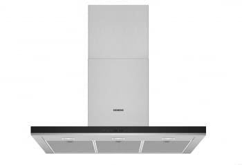 Campana de Pared Decorativa Siemens LC97BHP50 Metallic de 90 cm con una potencia de 718 m³/h | Motor iQdrive Clase A | iQ500