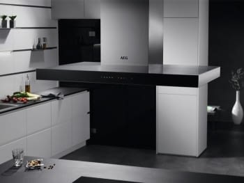 Campana de techo Isla AEG DIE5961HG Acero Inoxidable de 90 cm 700 m³/h de potencia eficiencia clase A y conexion Hob2Hood - 2