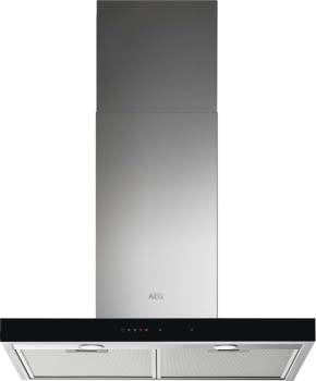 Campana de pared AEG DBE5761HG Acero Inoxidable de 70 cm 700 m³/h de potencia eficiencia clase A y conexion Hob2Hood