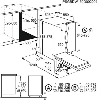 Lavavajillas AEG FSB53617Z Integrable de 60 cm con 13 servicios Motor Inverter con Inicio Diferido y eficiencia A+++ - 15