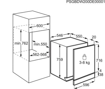 Lavavajillas AEG FSE63307P Integrable de 55 cm con capacidad de 12 servicios y eficiencia A+++ - 7