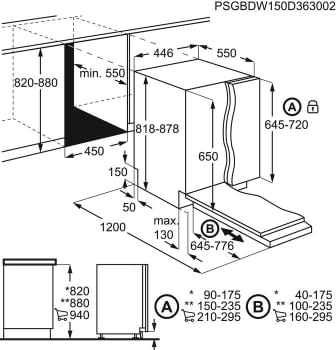 Lavavajillas AEG FSE72507P Integrable de 45 cm con capacidad de 10 servicios y eficiencia A++ - 16