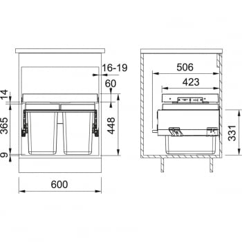 FRANKE SORTER FX 60 26-11-11 CAJÓN GESTIÓN DE RESIDUOS - 2