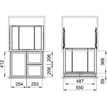 FRANKE SORTER FX 60 26-11-11 CAJÓN GESTIÓN DE RESIDUOS - 3
