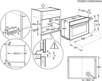 Horno AEG KEK452910M Inox antihuellas Integrable Multifunción 48 x 90 cm 85 l SenseCook Aqua Clean Clase A+ - 10