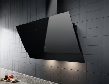 Campana decorativa de Pared Electrolux LFV619K Negra de 90 cm con 3 Niveles de potencia Máx 700 m³/h, Placa-Campana Hob2Hood - 2