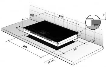 Placa de Inducción De Dietrich DTIM1000C Piano Tactilium | Alta Potencia | Velocidad Espectacular | Potencia Top 10,8kW - 3