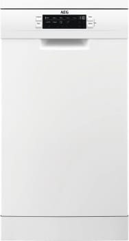 Lavavajillas AEG FFB62407ZW Blanco de 45 cm con 9 cubiertos | Secado AirDry | Motor Inverter Clase A++