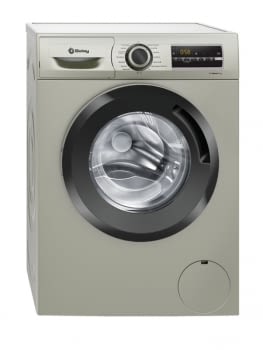 Lavadora de Carga Frontal Balay 3TS983XE | Color Acero Mate | Motor ExtraSilencioso | 8kg | 1200 rpm  | Clase A+++