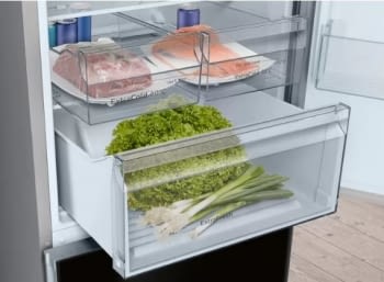 Frigorífico Combi Balay 3KFE765BI de 203x60cm | Cristal Negro | cajón ExtraFresh | Clase A++ - 5