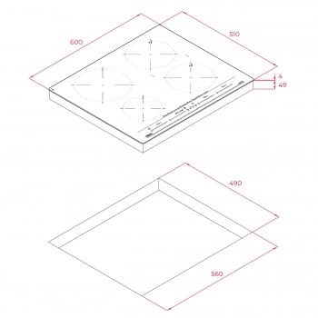 Placa de Inducción MasterSense Teka IZC 64630MST (112500022) de 60 cm con 4 Zonas de inducción con 8 funciones | Control MultiSlider | PowerPlus y STOP & GO - 12