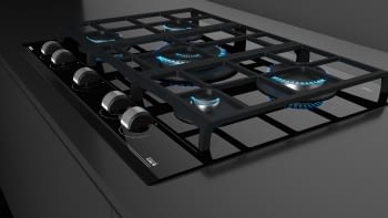 Placa de Gas Teka GZC 75330 (112570053) de 70 cm en Cristal Negro con 5 Quemadores de Gas Butano con ExactFlame - 7