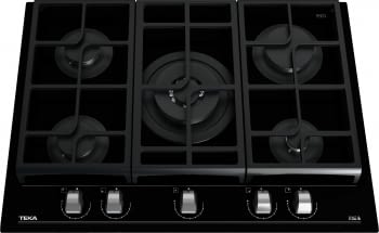 Placa de Gas Teka GZC 75330 (112570053) de 70 cm en Cristal Negro con 5 Quemadores de Gas Butano con ExactFlame - 9