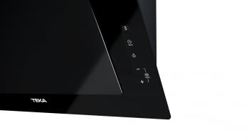 Campana decorativa vertical Teka DVT 68660 TBS (112930039) en Cristal Negro, de 60cm a 698 m³/h | Sistema aspiración Dual y Perimetral "Contour"  | Clase A+ - 12