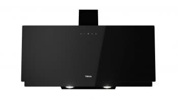 Campana decorativa vertical Teka DVN 94030 TTC (112950008) en Cristal Negro, de 90 cm a 425 m³/h | Sistema aspiración Perimetral