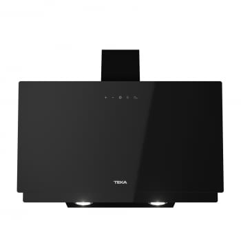 Campana decorativa vertical Teka DVN 74030 TTC (112950006) en Cristal Negro, de 70 cm a 425 m³/h | Sistema aspiración Perimetral