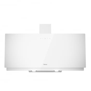 Campana decorativa vertical Teka DVN 94030 TTC (112950009) en Cristal Blanco, de 90 cm a 425 m³/h | Sistema aspiración Perimetral