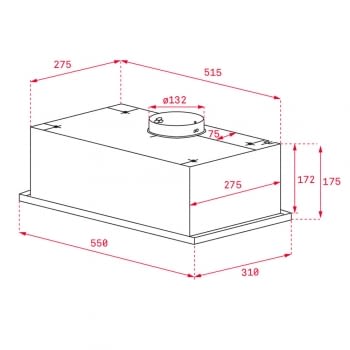 Campana Integrable Teka GFG 2 (40446751) en Cristal Blanco, de 55 cm a 329 m³/h | Clase A - 2