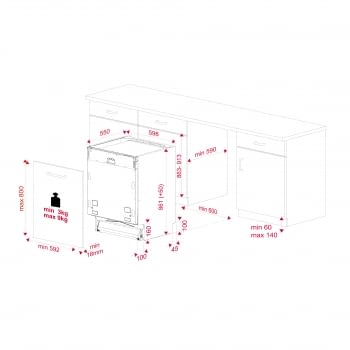 Lavavajillas Teka DFI 46950 XL (114270002) Integrable de 60 cm para 15 cubiertos con 3ª Bandeja y 9 programas de lavado | Clase A++ - 13