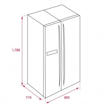 Frigorífico Side by Side Teka RLF 74910 (113430013) Blanco de 178.8 x 89.5 cm No Frost | Dispensador de hielo | Clase A+ - 7