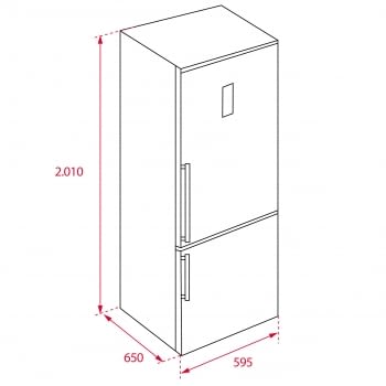 Frigorífico Combi Teka RBF 78630 (113400003) Inoxidable, de 200 x 60 cm y 360 L, No Frost | Aire fresco IonClean | Clase A++ - 15
