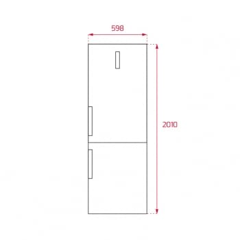 Frigorífico Combi Teka NFL 450 S (113410000) Inoxidable, de 200 x 60 cm y 316 L, No Frost | Clase A+++ - 7
