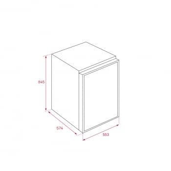 Frigorífico 1P Teka TS1 130 (40670310) Bajo encimera, Blanco, de 85 cm, 133 L | Clase A+ - 5