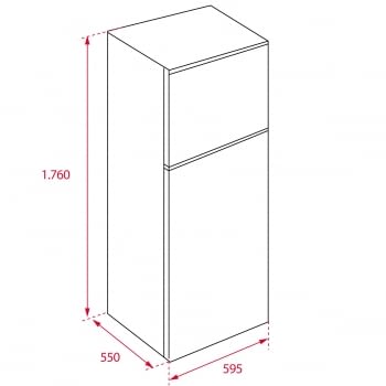 Frigorífico 2 Puertas Teka RTF 13610 (113380000)  Blanco, de 176 x 60 cm, 294 L | Clase A+ - 3