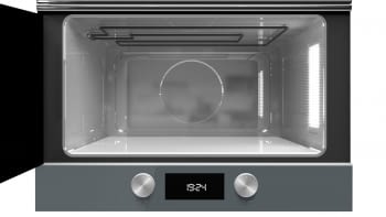 Microondas Teka ML 8220 BIS (112030002) en Cristal Gris, Integrable con base cerámica y 5 niveles de potencia  con Grill a 1200 W - 10