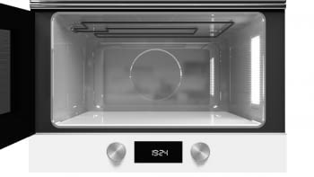 Microondas Teka ML 8220 BIS (112030000) en Cristal Blanco, Integrable con base cerámica y 5 niveles de potencia  con Grill a 1200 W - 12