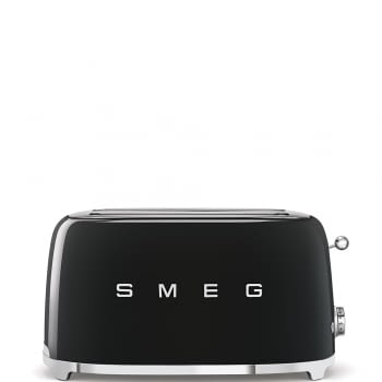 Tostadora Vintage XXL SMEG TSF02BLEU de 1500 W | 4 Rebanadas | Color Negro | Estilo 50 Style