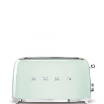 Tostadora Vintage XXL SMEG TSF02PGEU de 1500 W | 4 Rebanadas | Color Verde Agua | Estilo 50 Style