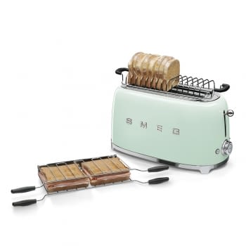 Tostadora Vintage XXL SMEG TSF02PGEU de 1500 W | 4 Rebanadas | Color Verde Agua | Estilo 50 Style - 2